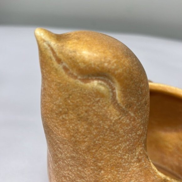 Vintage Hull Peach Ceramic Bird Planters - Picture 6 of 10